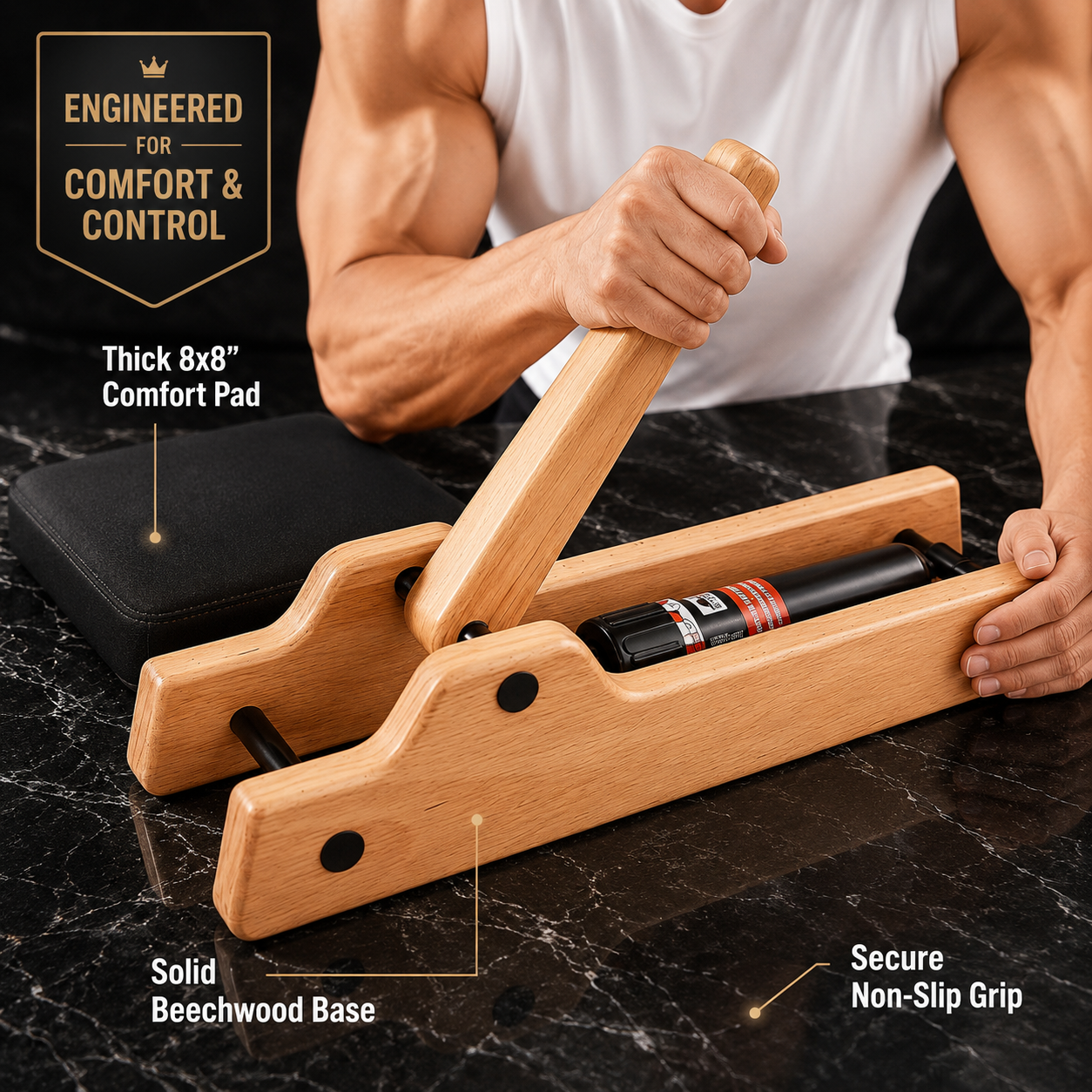 Premium Wooden Arm Wrestling Training Equipment